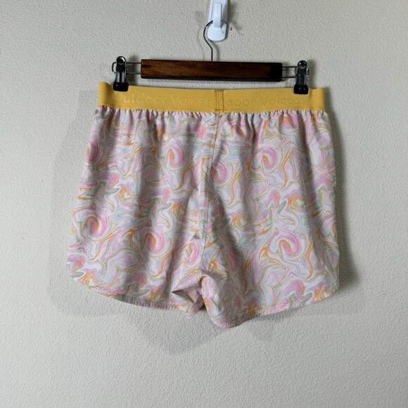outdoor voices | relay 3" pink marbled swirl patterned athletic gym shorts sz M - Picture 6 of 8